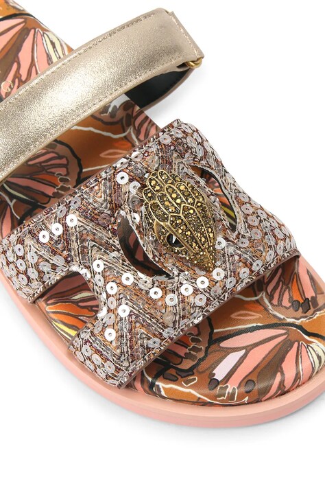 Kurt Geiger London шльопанці на пласкому підборі жіночі Eagle Cut Out Sandal — SS26-KLD15I, коричневий — фото 4