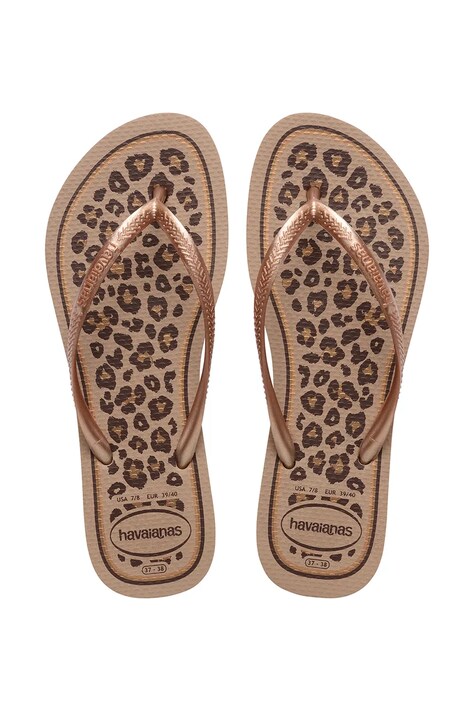 Havaianas japonki damskie SLIM ANIMALS brązowe 4103352.5282