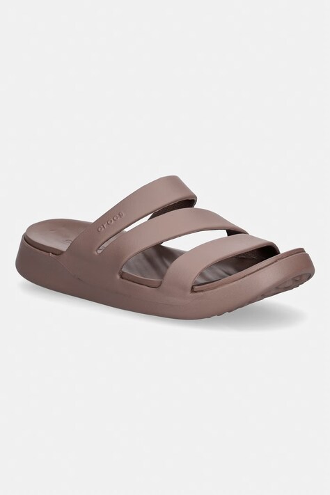 Crocs Getaway Strappy klapki damskie brązowe 209587.0LF