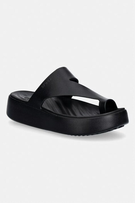 Crocs Getaway Platform Toe Loop japonki damskie czarne 210834.001