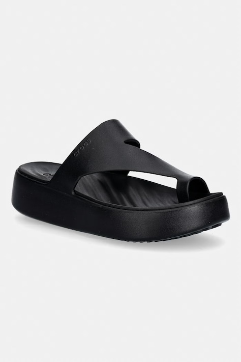 Crocs Getaway Platform Toe Loop japonki damskie czarne 210834.001