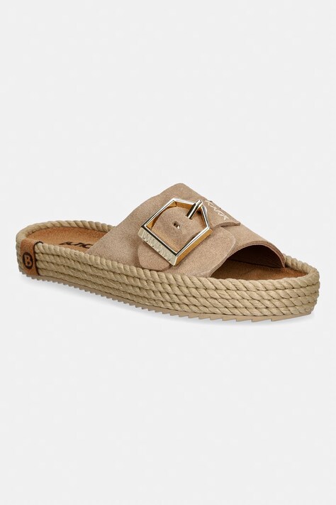 Bohonomad klapki damskie zamszowe CORSICA beżowe COR.12