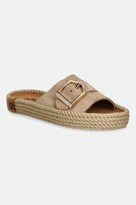 Bohonomad klapki damskie zamszowe CORSICA beżowe COR.12