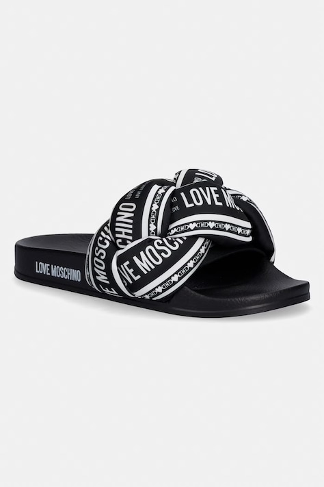 Love Moschino klapki damskie czarne JA28312G0OIW300A
