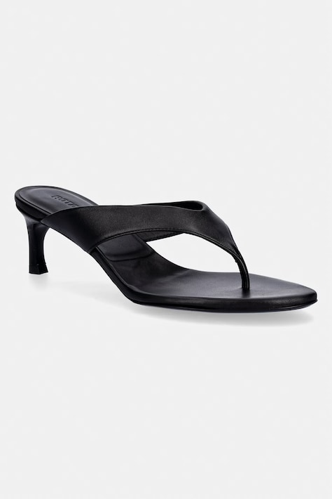 Rotate japonki damskie skórzane czarne 116099100