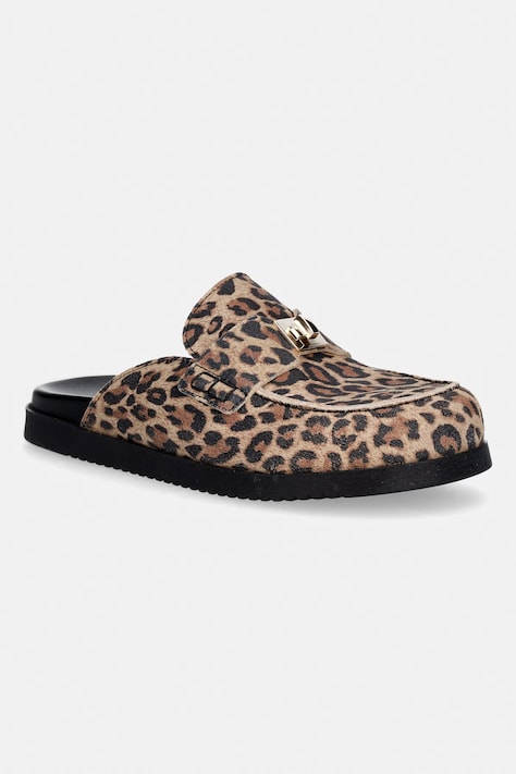 Steve Madden šľapky so zakrytými prstami dámske nubukové Megg hnedé 11005393