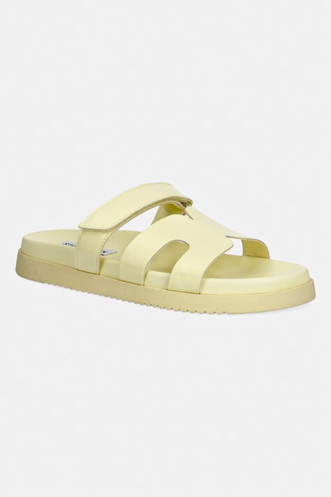 Steve Madden klapki damskie skórzane Missile żółte 11003028