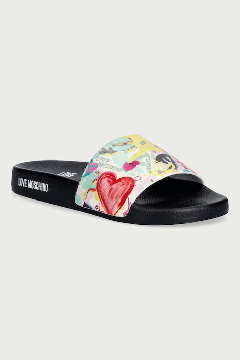 Love Moschino klapki damskie czarne JA28162G1OI1080A