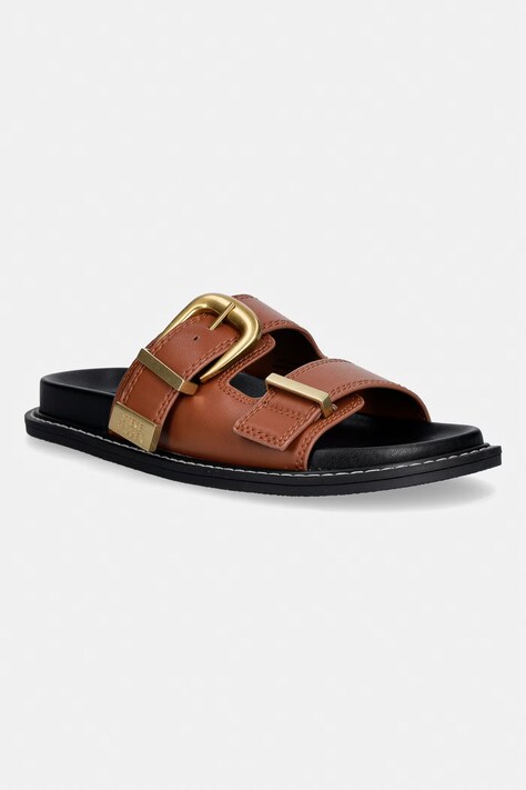 Steve Madden klapki damskie Arch-E brązowe 11004702