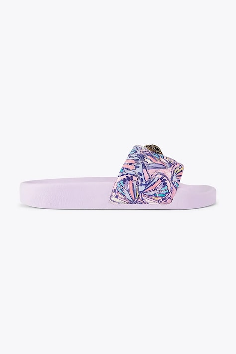 Kurt Geiger London klapki damskie Meena Eagle Lilac fioletowe 7400295999