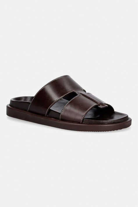 Jonak klapki damskie skórzane WESTMINSTER brązowe 3600014-24