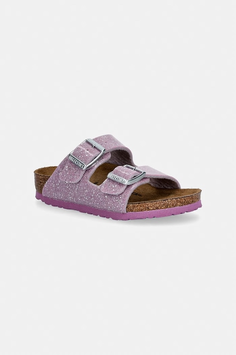 Дитячі шльопанці Birkenstock Arizona K BF Cosmic Sparkle колір фіолетовий 1031766
