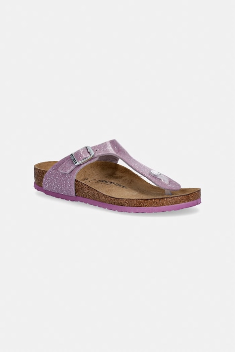 Birkenstock japonki dziecięce Gizeh Kids BF Cos. Sparkle fioletowe 1031785