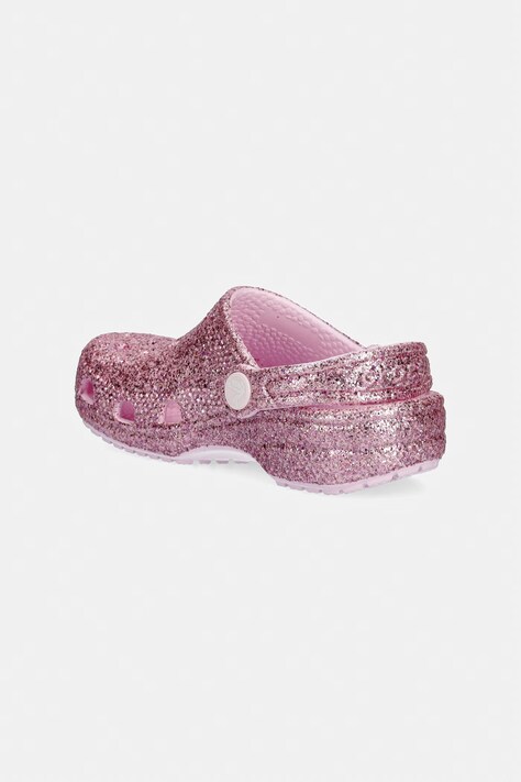 Дитячі шльопанці Crocs CLASSIC CHUNKY GLITTER CLOG T — фото 3