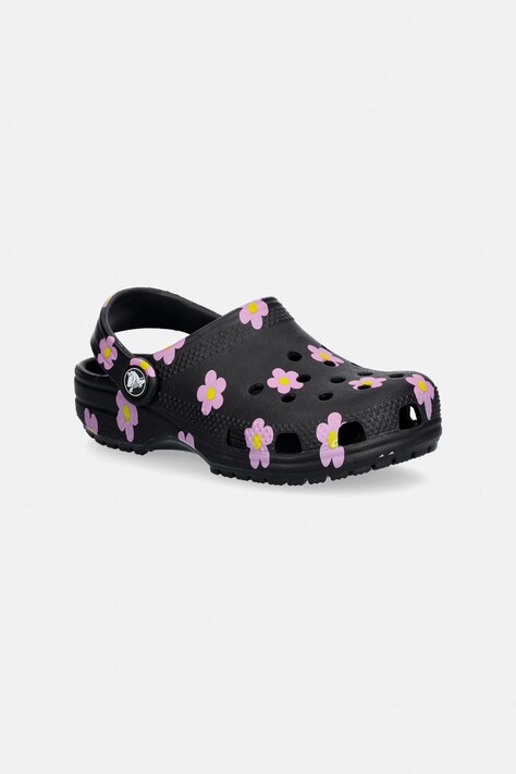 Crocs sandały dziecięce CROCSCLASSIC FLOWERR CLOG K czarne 212670