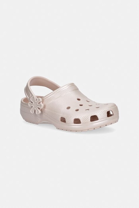 Crocs klapki dziecięce CLASSIC PEARL SHINE CLOG K kolor różowy 212814
