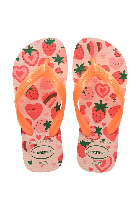 Havaianas klapki dziecięce KIDS FLORES różowe 4000052