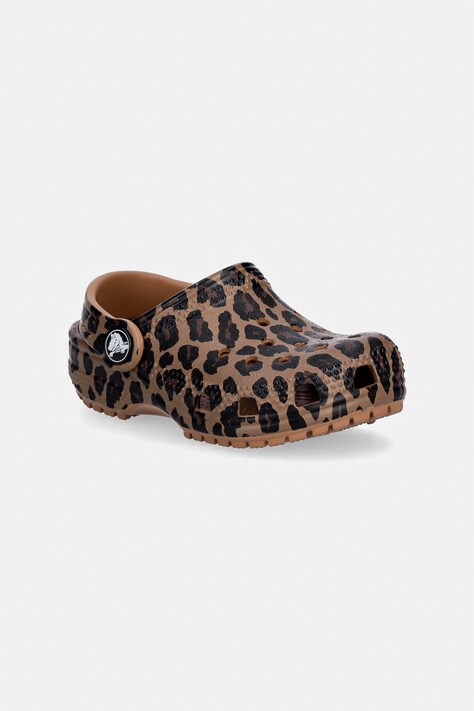 Crocs klapki dziecięce CLASSIC ANIMAL CLOG T kolor brązowy 211882