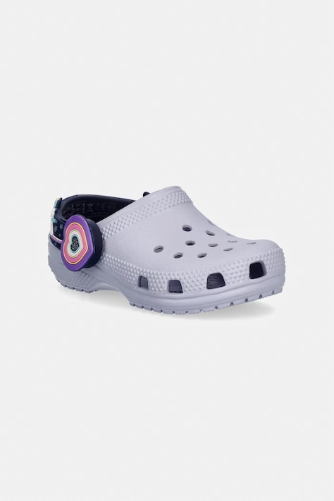 Crocs klapki dziecięce C IMAGINATION LIGHTS BKSTRP CLOG T kolor fioletowy 211892