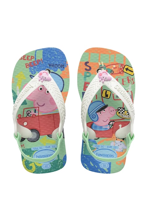 Havaianas klapki dziecięce BABY PEPPA PIG zielone 4145980