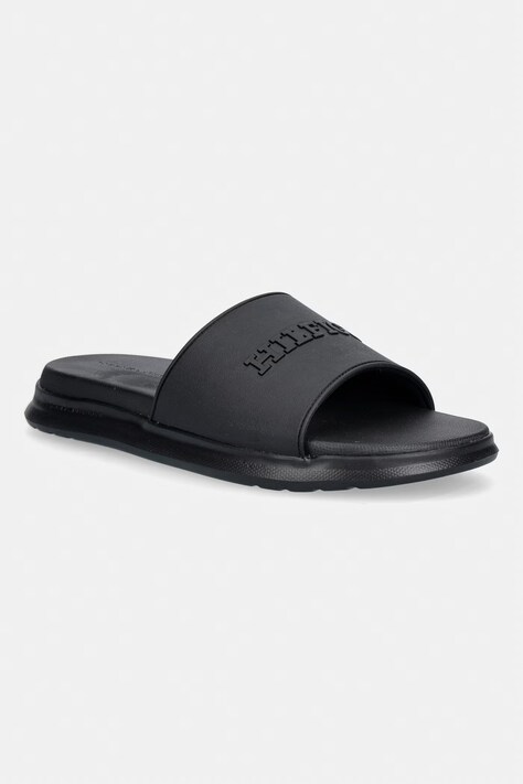 Tommy Hilfiger klapki basenowe męskie DUAL DENSITY HILFIGER POOL SLIDE czarne FM0FM05797
