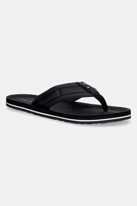 Tommy Hilfiger japonki męskie HILFIGER PADDED BEACH SANDAL czarne FM0FM05801