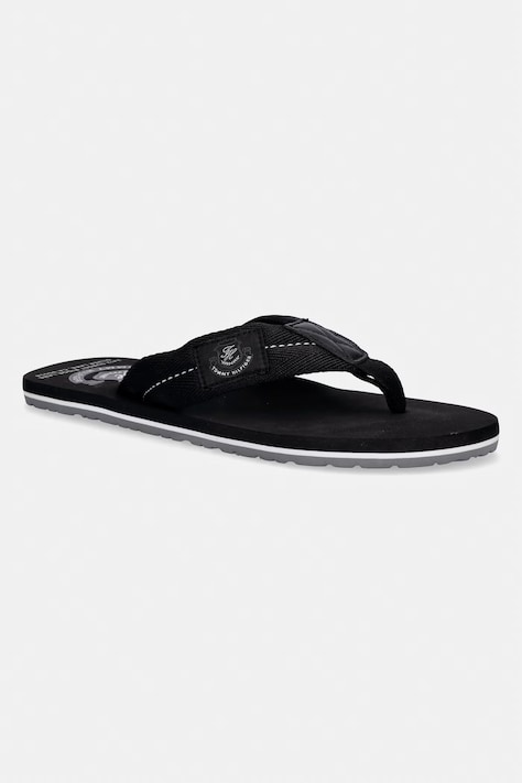 Tommy Hilfiger japonki męskie PATCH HILFIGER BEACH SANDAL czarne FM0FM05804