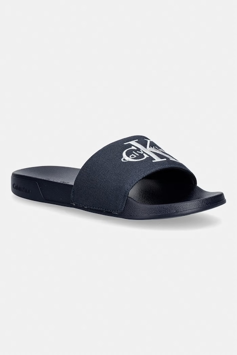 Παντόφλες Calvin Klein ESS SLIDE CV χρώμα: ναυτικό μπλε, YM0YM01393