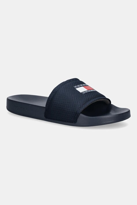Tommy Jeans klapki TJM POOL SLIDE męskie kolor granatowy EM0EM01673