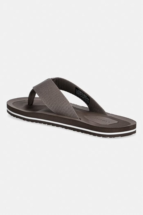 Calvin Klein japonki męskie CITY THONG SLIDE brązowe HM0HM02106
