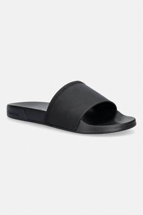 Calvin Klein klapki męskie ESS SLIDE INSTITUTIONAL CV czarne HM0HM02108