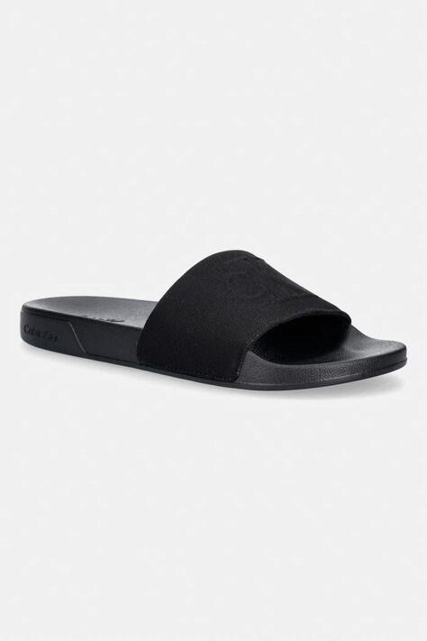 Calvin Klein klapki męskie ESS SLIDE HF MONOGRAM CV czarne HM0HM02109