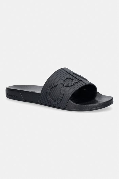 Calvin Klein klapki męskie ESS SLIDE TEXTURE czarne HM0HM02113