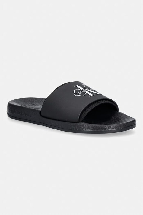Calvin Klein klapki męskie ESS SLIDE RUBBER NEOPRENE czarne HM0HM02229