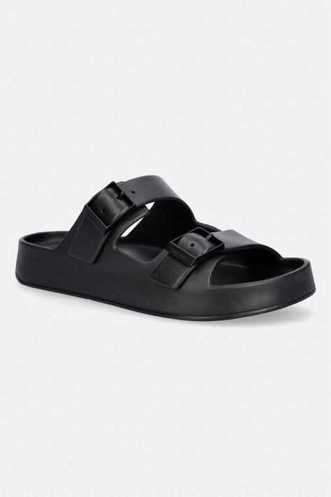 Calvin Klein klapki męskie ERGON EVA DOUBLE BAR SANDAL czarne HM0HM02116