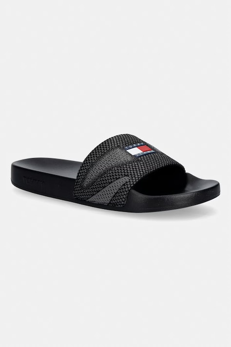 Tommy Jeans klapki męskie TJM SUMMER SANDAL 26 czarne EM0EM01697