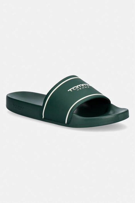 Tommy Jeans klapki basenowe męskie TJM SUMMER SANDAL 26.2 zielone EM0EM01723