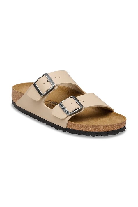 Birkenstock klapki zamszowe Arizona męskie kolor beżowy 1031490