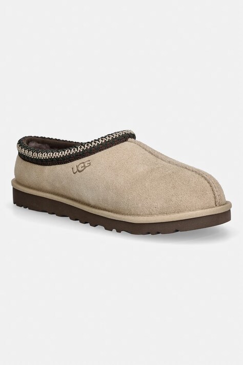 UGG kapcie zamszowe M Tasman II kolor beżowy 1174671.MSDM