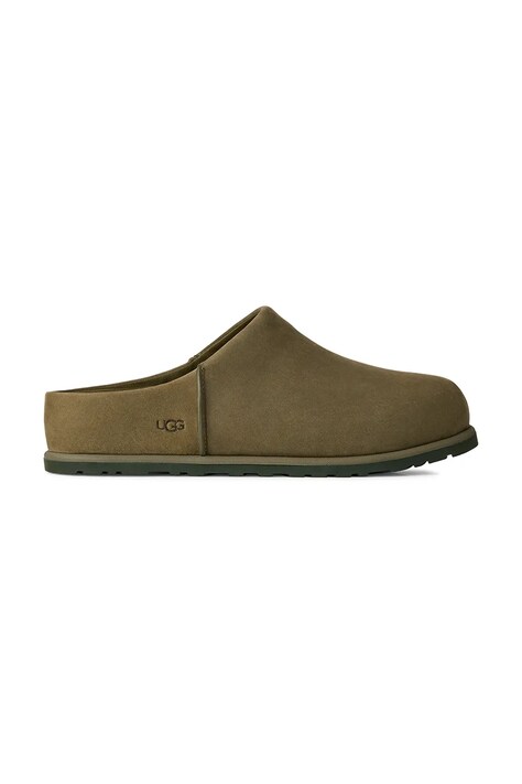 Замшевые шлепанцы UGG M Otzo Clog цвет зелёный 1175209.BTOL