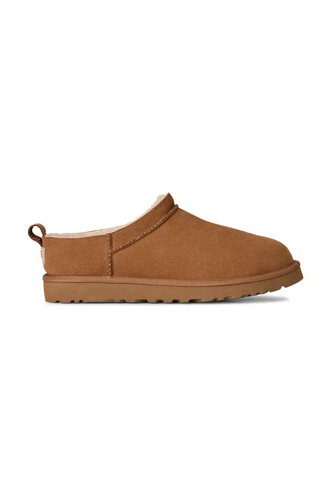 Замшевые тапочки UGG M Classic Micro цвет коричневый 1180190.CHE