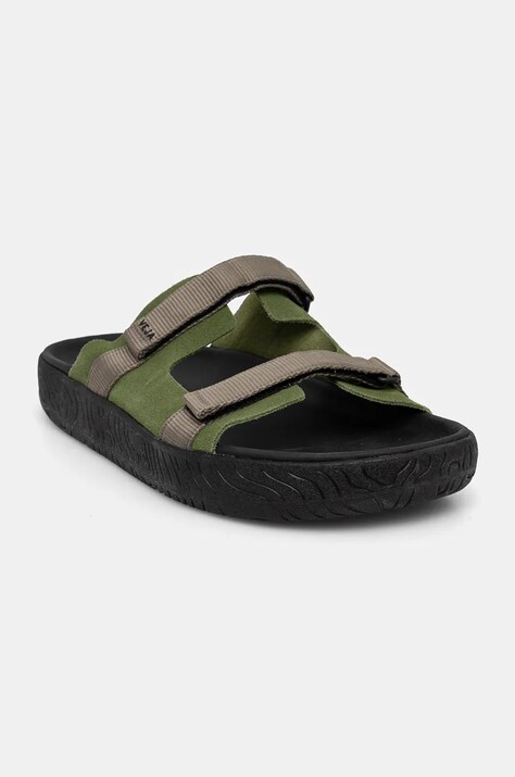 Παντόφλες Veja ARPOADOR SUEDE χρώμα: πράσινο, AP3221037B