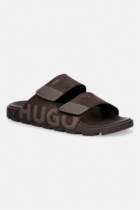 Шльопанці HUGO Evander колір коричневий 50563303.241