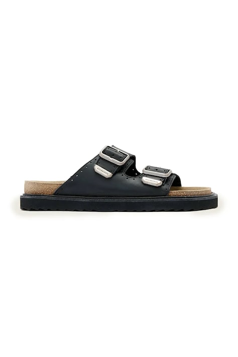 AllSaints klapki zamszowe Randal Sandal męskie kolor czarny M003FE