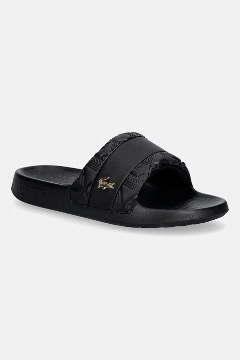 Lacoste klapki męskie Serve Slides Hybrid Monogram Pack czarne 51CMA0027