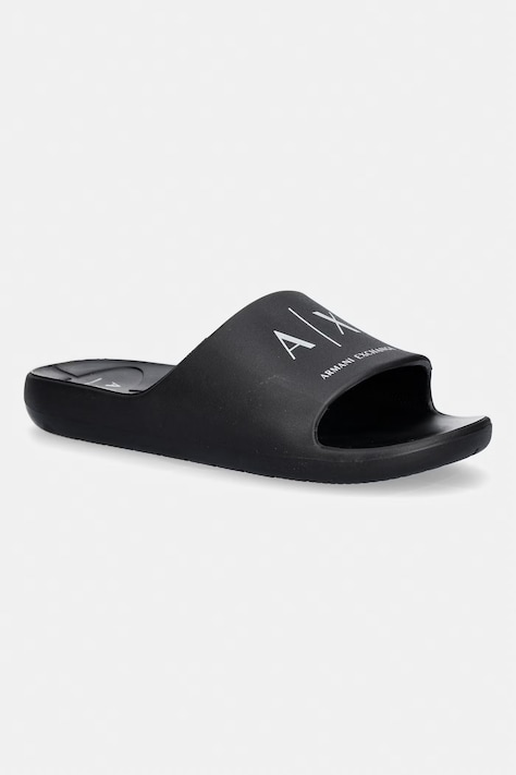 Armani Exchange šľapky na plávanie pánske čierne XM002744