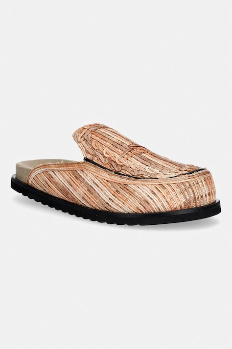 Filling Pieces klapki męskie skórzane Clog Panier beżowe 112613332319.220