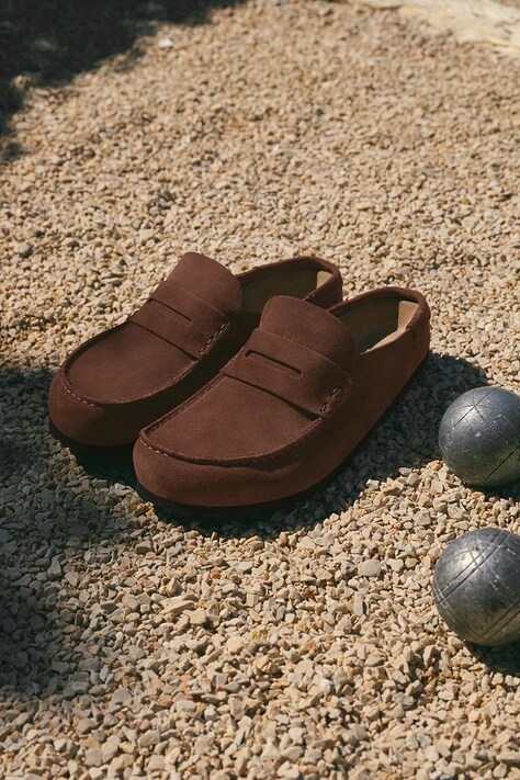 Birkenstock шльопанці замшеві Naples — SS26-KLU00G, коричневий — фото 8