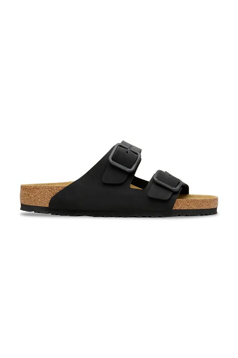 Birkenstock klapki zamszowe Arizona kolor czarny 1031697