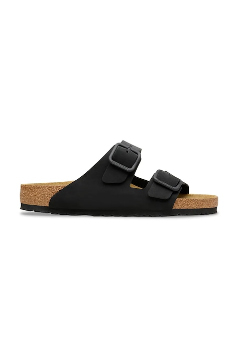 Замшевые шлепанцы Birkenstock Arizona цвет чёрный 1031697